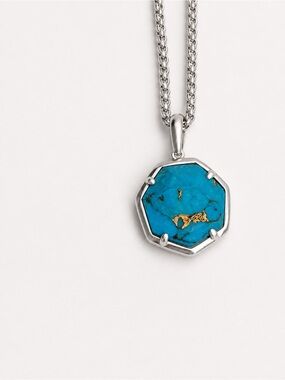 NWT Kendra Scott Turquoise
Faceted Pendant Necklace